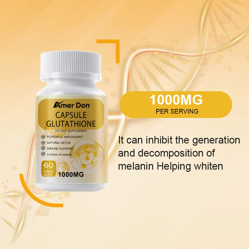 Glutathione Collagen Glow Capsules Collagen Anti-aging Skin Formula 60 Tablets - Product Image