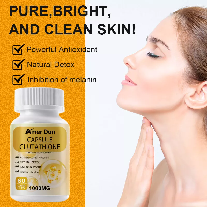 Glutathione Collagen Glow Capsules Collagen Anti-aging Skin Formula 60 Tablets - Product Image