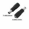 Laptop DC Tip Converter 5.5 x 2.1mm Female to 7.4mm x 5.0mm Male for HP Dell Chargers