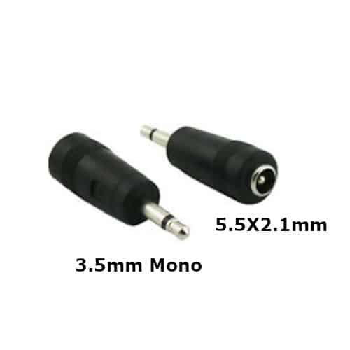 Universal Laptop DC Tip Converter: 5.5 x 2.1mm Female to 3.5mm Mono for Power Adapters