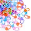 Locking Stitch Markers for Hand Knitting, Crochet & Sewing - 250 Assorted Colors