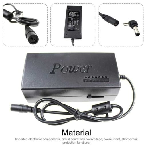 Universal 96W Laptop Charger with 18 Tips for Most Devices, Adjustable Voltage 12V-24V - Image 4