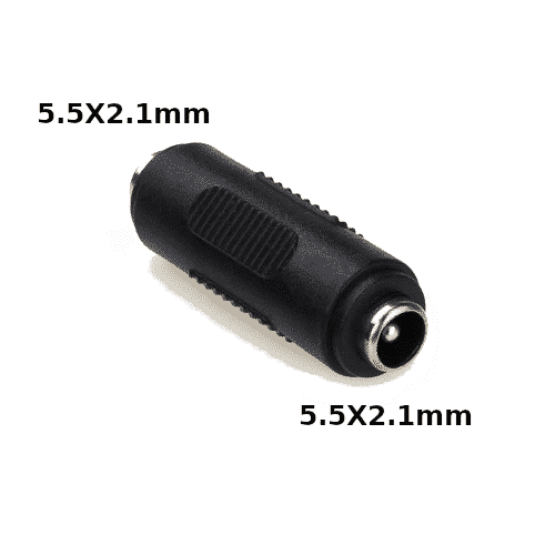 5.5mm x 2.1mm Female to Female Power Jack for LED Strip, CCTV Security Camera & More