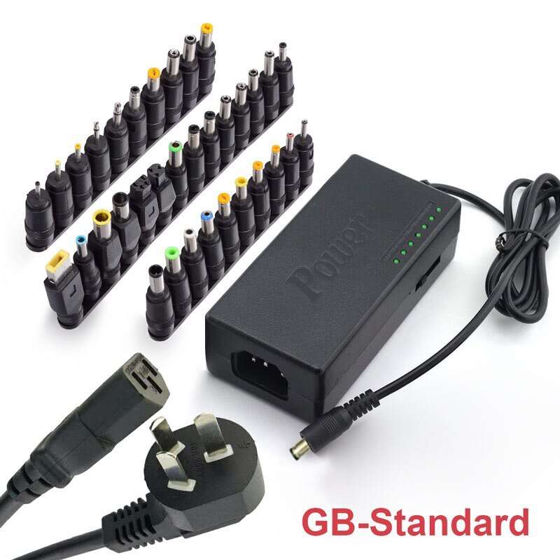 Universal 96W 12V-24V Adjustable AC/DC Power Adapter for Laptops, Notebooks, and PCs
