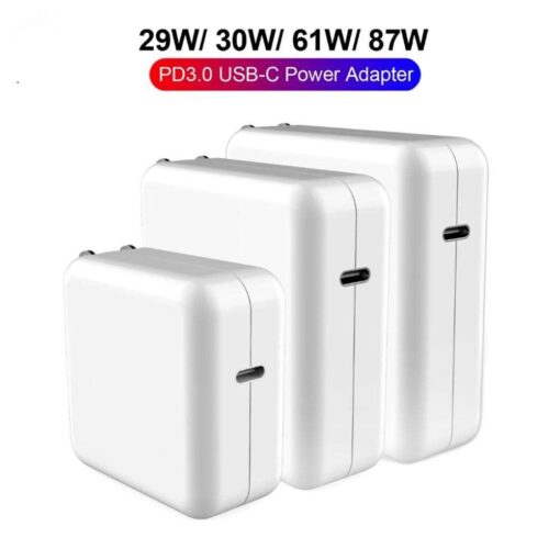 Apple 30W-96W USB-C Charger Adapter with 2M Cable for MacBook Pro and Laptops