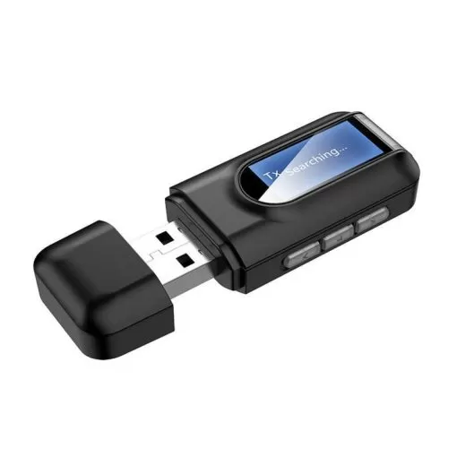 Bluetooth 5.0 Audio Transmitter/Receiver: Wireless Music for PC, TV, Car, & More with LCD Display - Image 2