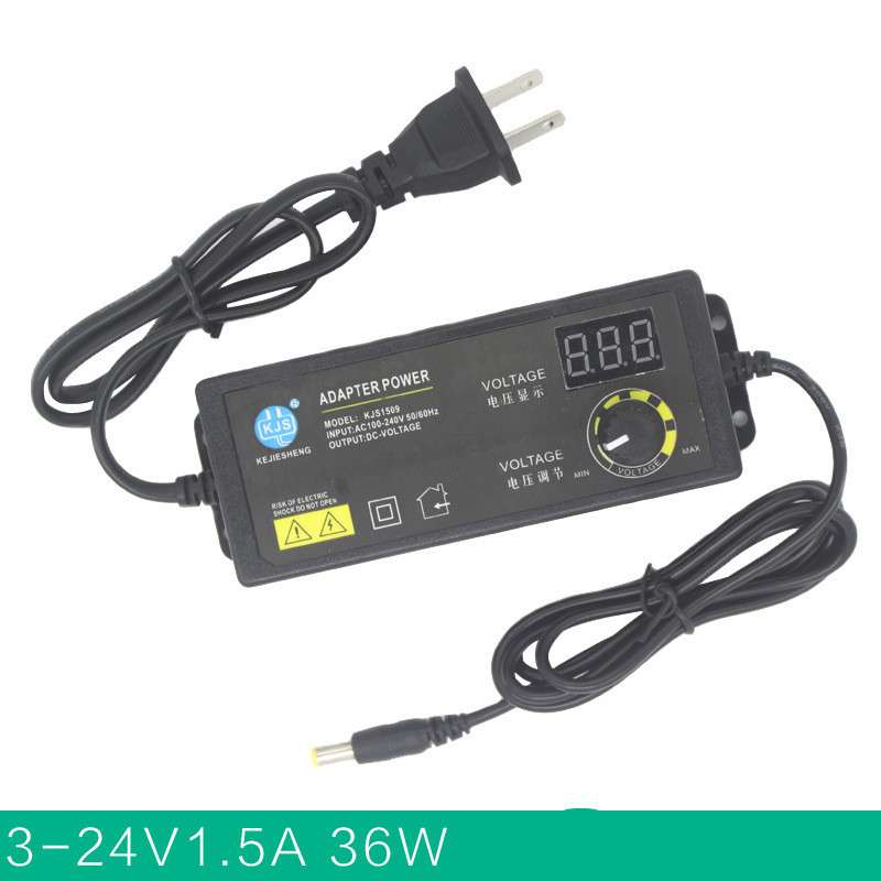 Adjustable 3-12V DC Power Supply for Motor Speed Control, LED Light Dimmer, and More.
