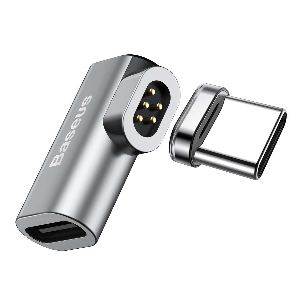 Magnetic Type-C Elbow Adapter for MacBook, 86W Quick Charge, Mini Size, Convenient Side Plug-in