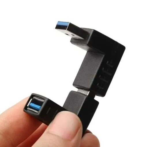 USB 3.0 Right Angle Adapter: Extend & Rotate Connections for Laptops & PCs - Image 2