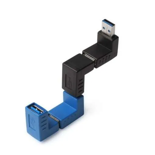 USB 3.0 Right Angle Adapter: Extend & Rotate Connections for Laptops & PCs - Image 3