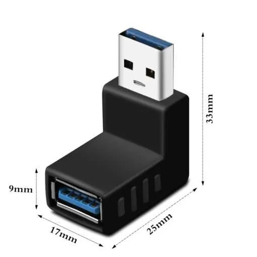 USB 3.0 Right Angle Adapter: Extend & Rotate Connections for Laptops & PCs - Image 6