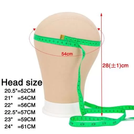 Alileader Training Mannequin Head Canvas Block Head Display Styling Mannequin Manikin Head Wig Stand Free Get T Needle Holder 4