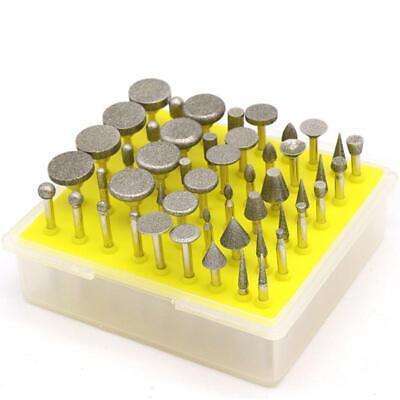50 Piece Diamond Coated Rotary Grinding Burr Set for Jewelry Making, Metal, Glass & More