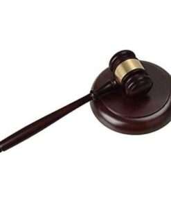 Elegant Gavel & Sound Block Set: Command Attention in Meetings, Conferences, and Elections.