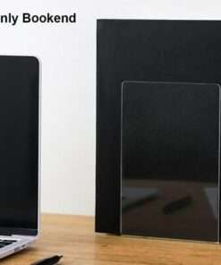 Alternative view of Clear Acrylic Non-Slip Bookends for Shelves & Desktops - Organize & Decorate Your Space