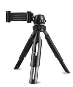 Mini Desktop Tripod for 360° Rotation and Shockproof Stability: Portable Car Phone Holder