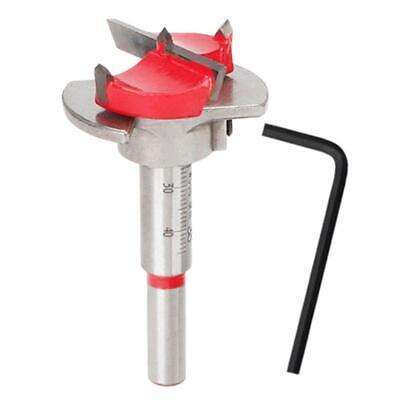 35mm Forstner Drill Bit for Precision Woodworking Holes & Boring - Carbide Tipped for Durability