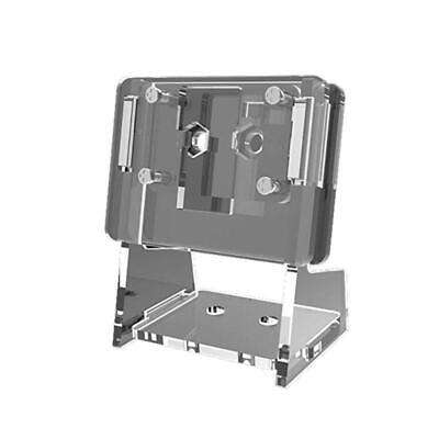 Crystal Clear Camera Support: Transparent Acrylic Holder for Stable Shots