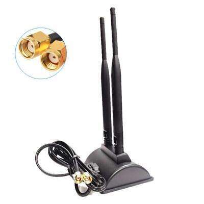 5G Dual WiFi Antenna 6dBi Omni Directional Plug Connector Magnetic Base for Enhanced Signal Strength and Coverage