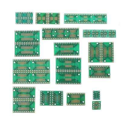 35 Piece Adapter PCB Circuit Board Kit: Convert QFP, LQFP, QFN, FQFP to DIP, SOP, MSOP for Easy Prototyping and Testing.