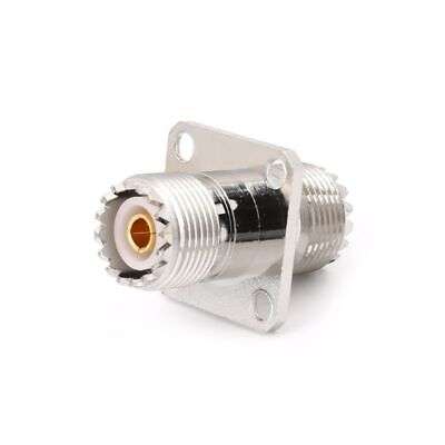 UHF SO239 Female to Female Panel Mount RF Connector Coaxial Converter Adapter for Secure Connections