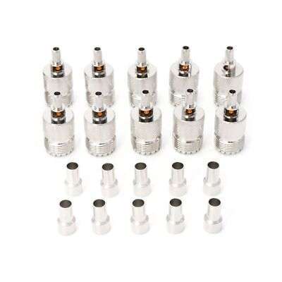 10-Pack UHF Female Jack SO239 Crimp RF Connectors for RG58/RG142 Cable Assemblies