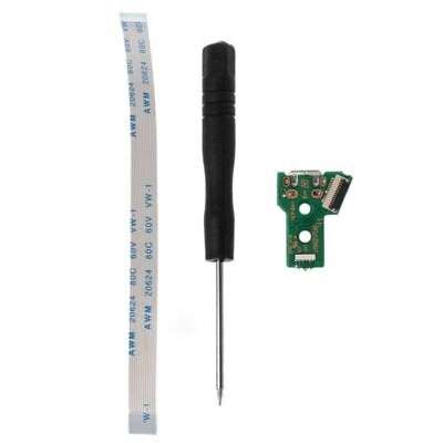 USB Charging Port Socket Circuit Board for JDS-055 Devices with 12 Pin Cable
