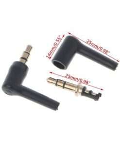 Alternative view of 10 Pack Gold Plated 3.5mm 90° Male Stereo Headphone Mini Jacks for Audio Connections