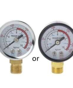 Alternative view of Dual Scale All-Purpose Pressure Gauge for Accurate 0-220 PSI Readings
