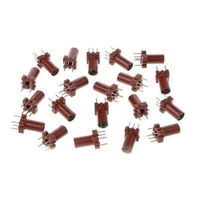 20Pcs Adjustable Inductors for DIY Projects with Skeleton Empty Ferrite Cores