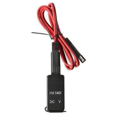 12V SAE to USB Charger with LED Voltmeter for Cars, Motorcycles, and More