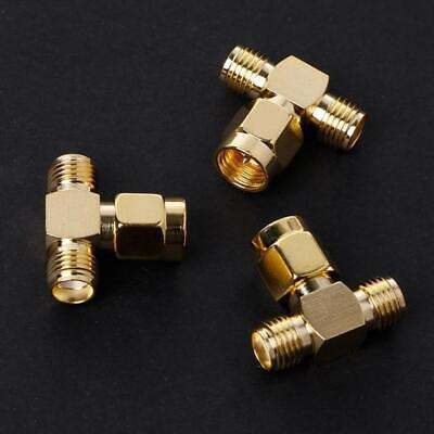 10 Pack SMA Male to Dual SMA Female RF Adapter Connectors for Signal Splitting