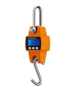 Heavy Duty Portable Crane Scale - 300kg/660lb Capacity with LCD Backlights for Accurate Weighing