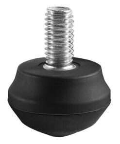 Heavy Duty Rubber Tripod Foot Spikes with 3/8" Thread for Enhanced Stability on Any Terrain