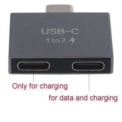 Compact USB-C to Dual USB-C Splitter: Charge & Data Sync Two Devices with One Cable