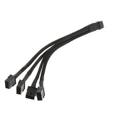 16Pin (12+4) Sleeved 12VHPWR GPU Power Cable Extension for Enhanced Graphics Performance