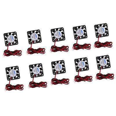 10Pcs 3D Fan 40x40x10mm with Cable for 12V Cooling Applications