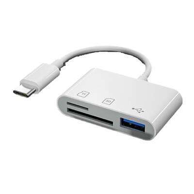 High-Speed USB C OTG Card Reader for TF & SD Cards, Universal Expansion for Smartphones and Tablets