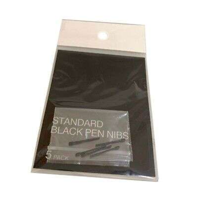 5x Standard Black Pen Nibs for Drawing & Writing - Compatible with DTC-133