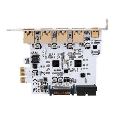 High-Speed PCIe to USB 3.2 Expansion Card for Desktop with 3.0 Adapter Connector