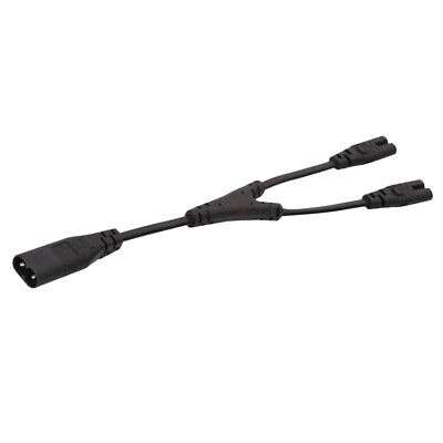 IEC320-C8 to 2x C7 Adapter Cord: Power Two Devices from Your PDU/UPS Server