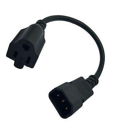 Power Your Computer: IEC320 C14 Male to American Standard 5-15R Female Power Cord