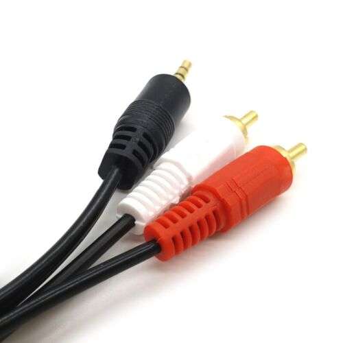 3.5mm to Dual RCA Audio Extension Cable Adapter (1m or 5m) - Connect Your Devices to Speakers, Stereos & More