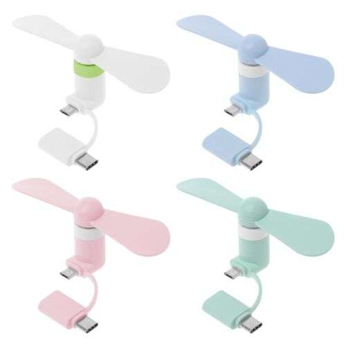 Portable Micro USB & Type-C Mini Fan Cooler for Smartphones and Devices