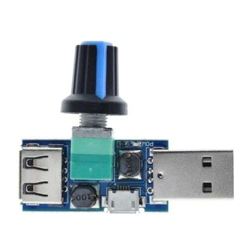USB Fan Speed Controller for 4V-12V 5W Fans: Multi-Gear Stepless Governor XY-FS