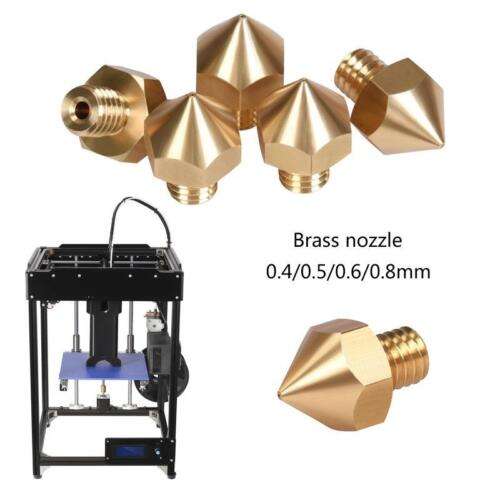10 Pack Brass Nozzles for BIQU B1 um2 3D Printer Extrusion