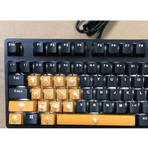 E-BLUE ABS Backlit Mechanical Keyboard Keycaps for PC Gaming and Typing