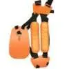 Black & Orange Adjustable Double Shoulder Strap Trimmer for Comfortable and Secure Carrying