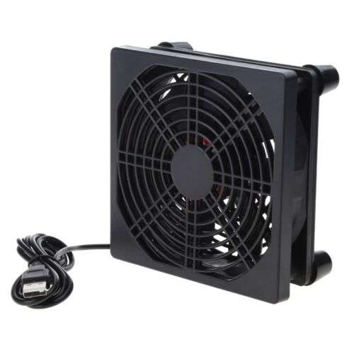 Ultra-Quiet Router Fan for Cooling Routers, TV Boxes, and More