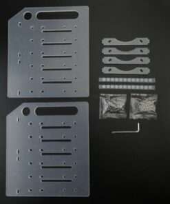 DIY 3.5in HDD SSD Storage Rack with Cooling Fan - Acrylic Hard Drive Bracket for Desktop PCs